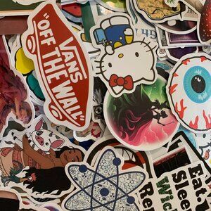 Mystery Sticker Pack | 50 Pack | Wicked, Pop Culture, Music, Anime, Punk & More